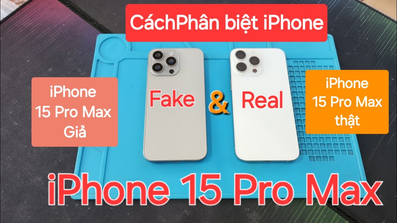 Cách Phân Biệt iPhone 15 Promax thật và giả | How to distinguish real and fake iPhone 15 Promax