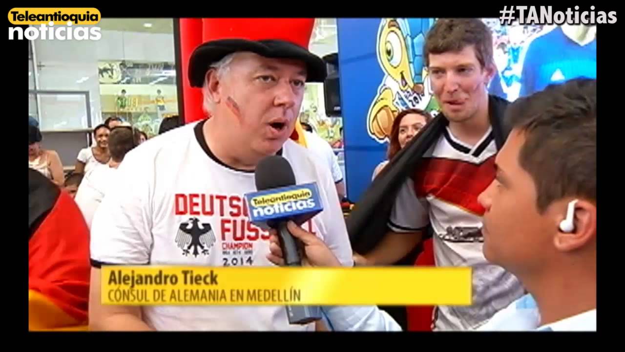 Alemanes residentes en Medellín celebraron el cuarto título de su selección