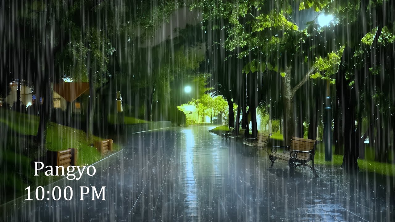 Fall Asleep Quickly with Gentle Rain | Night Road Rain ASMR | Rain to Beat Insomnia