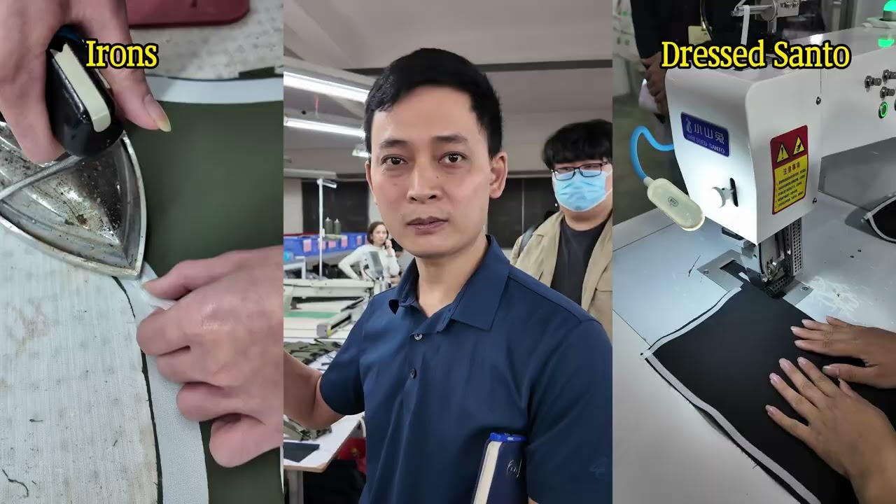 Automatic Garment Interlining Ironing Machine Factory #garmentfactory #garmentmachinery #ironing