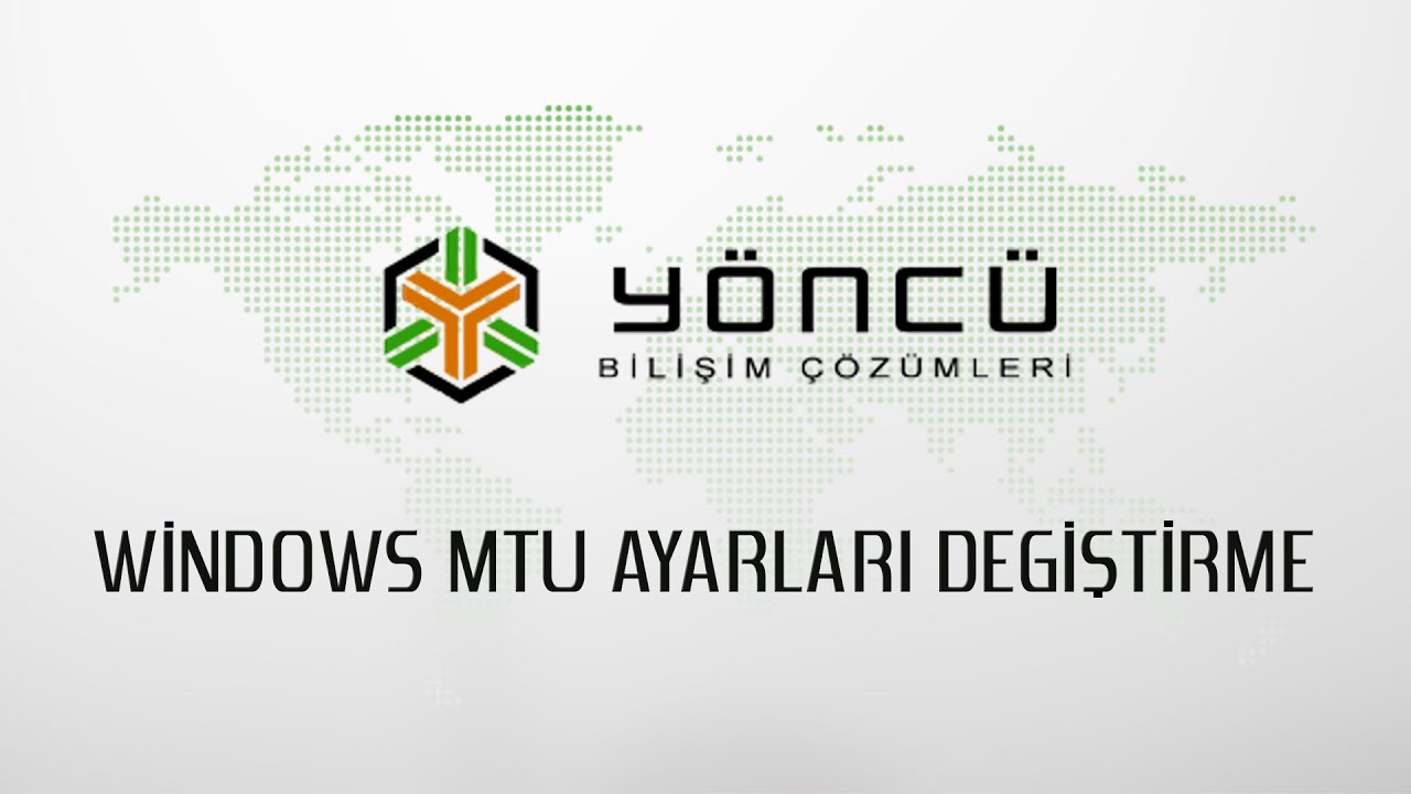 Windows MTU Değerini Değiştirme