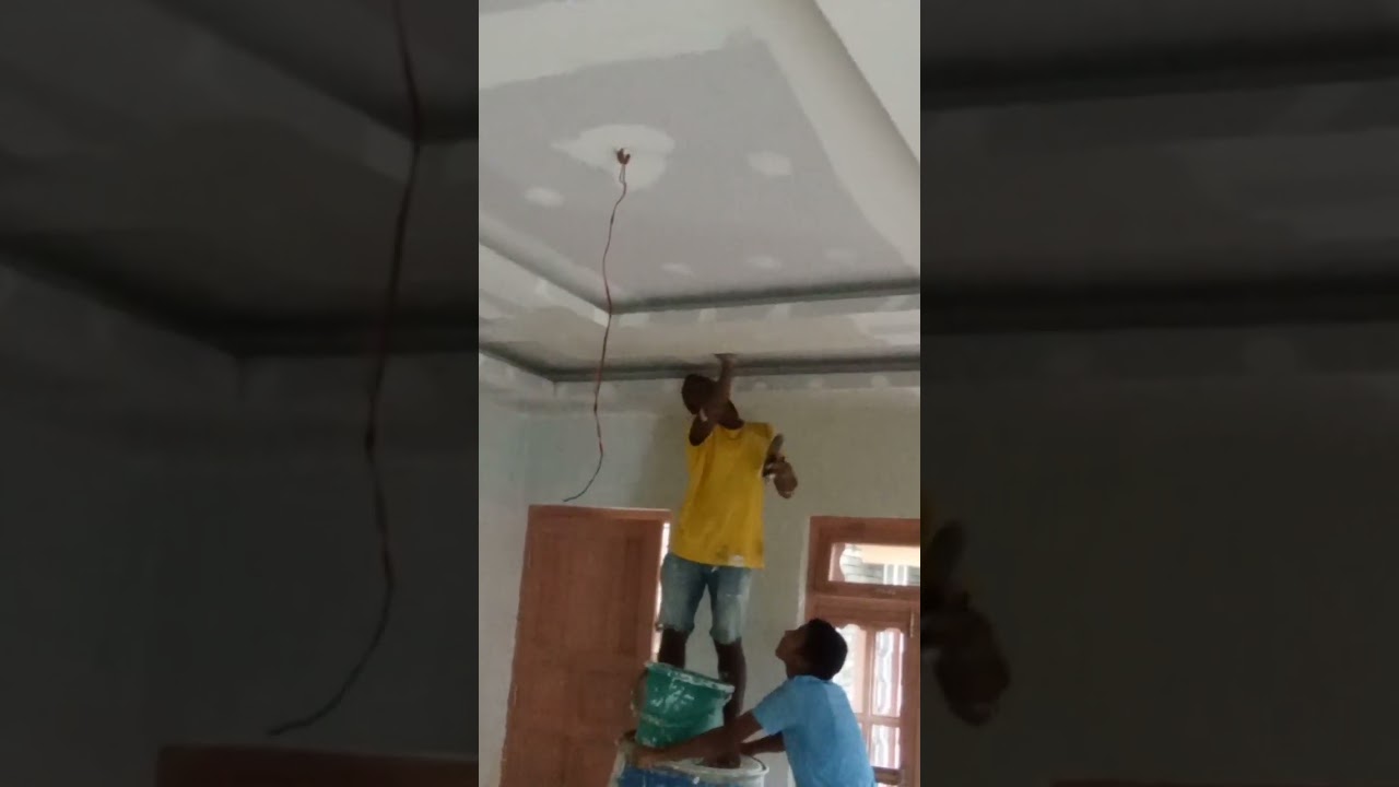 Apply wall putty in wall and false ceiling.