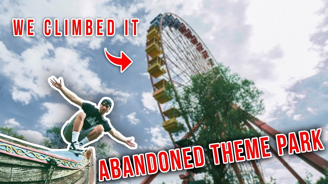 EXPLORING WORLDS BEST ABANDONED THEME PARK! - CLIMBED THE FERRIS WHEEL!