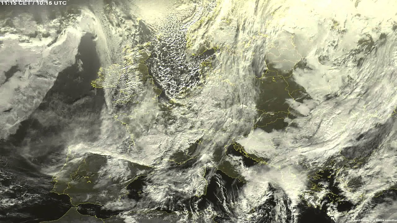 Sat24 video impression for Wednesday, November 25, 2015