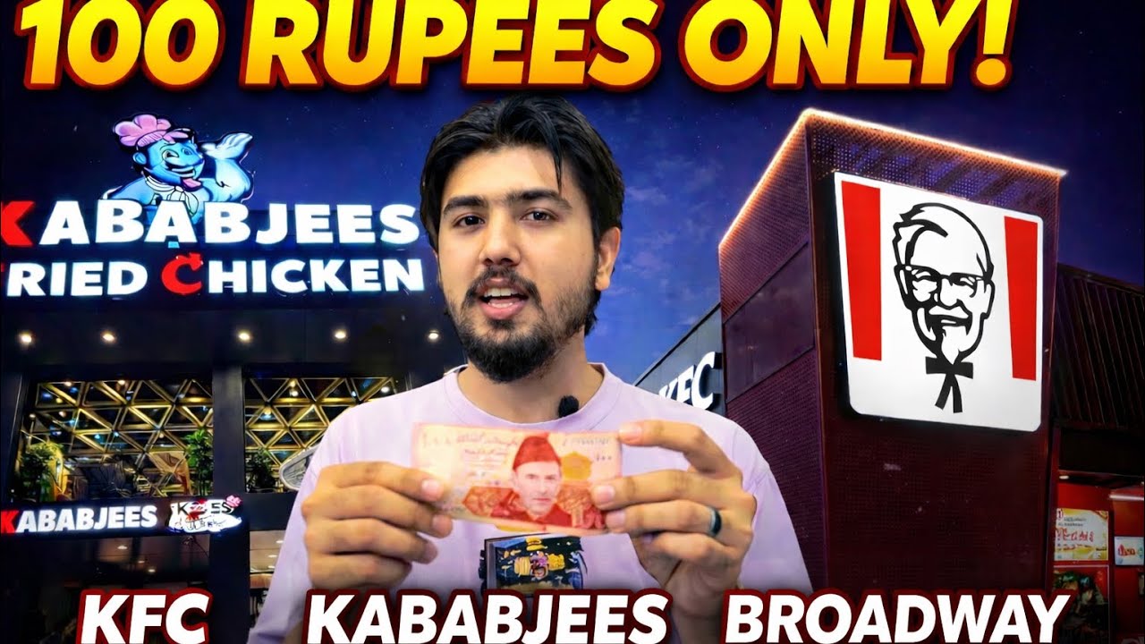 100 Rupees only [kababjees kfs broadway etc.. ]