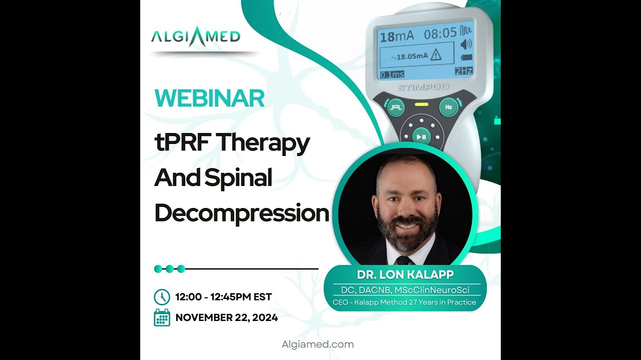 Spinal Decompression and tPRF Therapy with the Stimpod NMS460 & Dr. Lon Kalapp