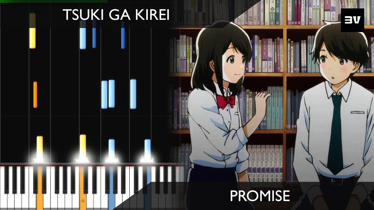 Tsuki ga Kirei - (Ep 6 BGM) Promise Piano TUTORIAL