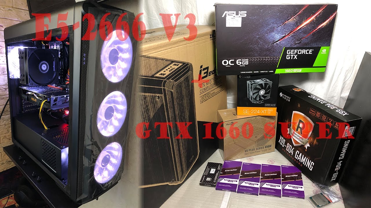 E5-2666 V3 + GTX 1660 SUPER, Сборка ПК - ТЕСТЫ В ИГРАХ - Без комментариев в ускоренном режиме