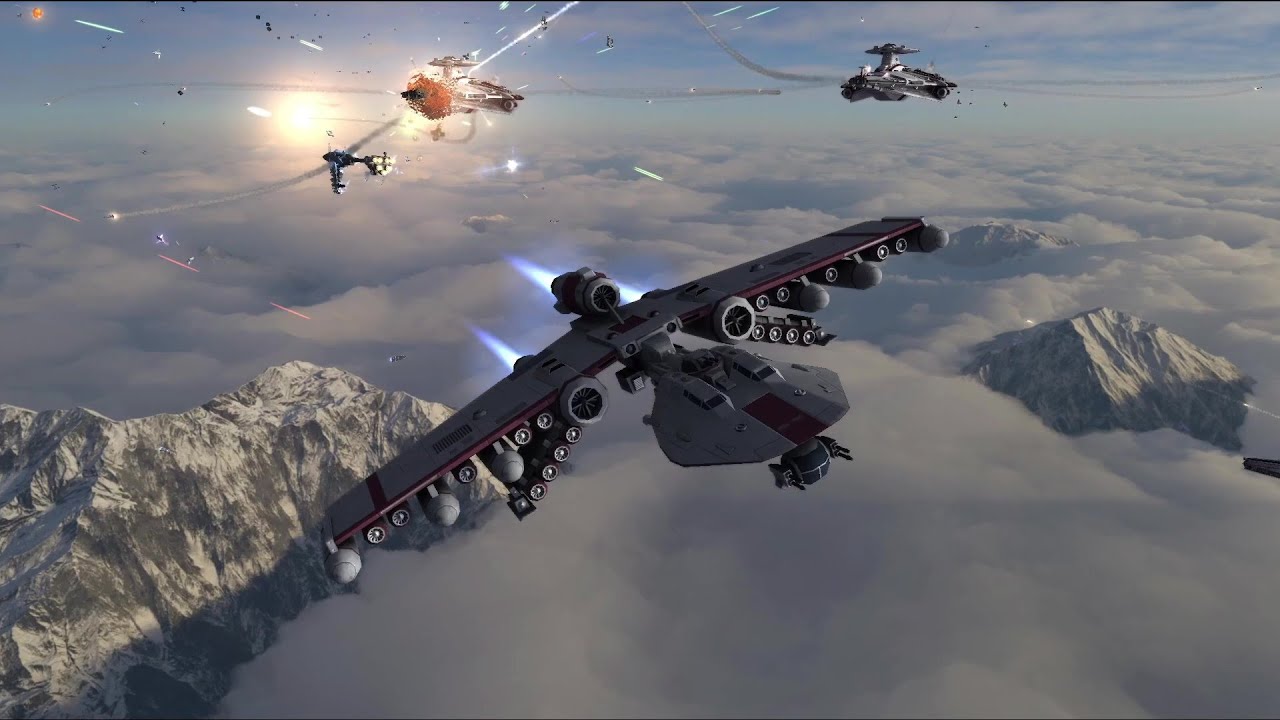 Epic Cinematic Space Battle - STAR WARS EMPIRE AT WAR REMAKE - NPC Wars 36