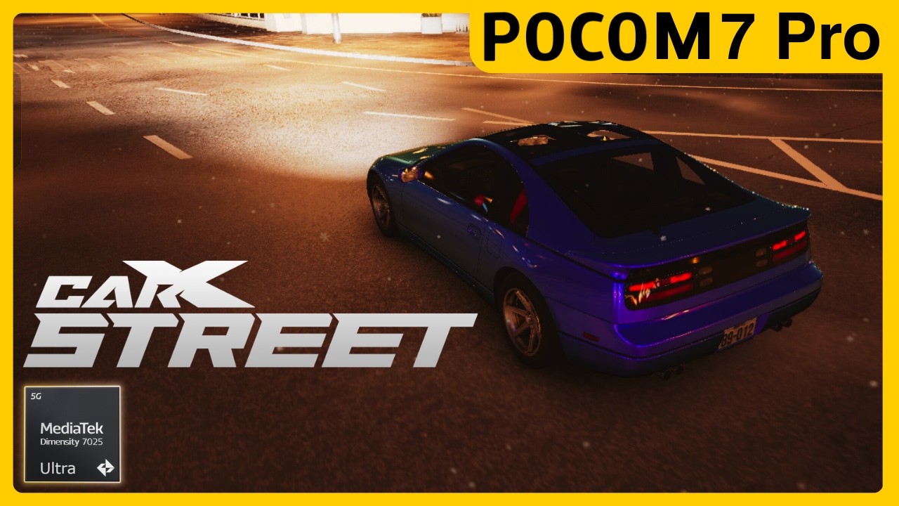 CarX Street | Max VS Low Settings | Poco M7 Pro | 12/512 | Dimensity 7025 Ultra