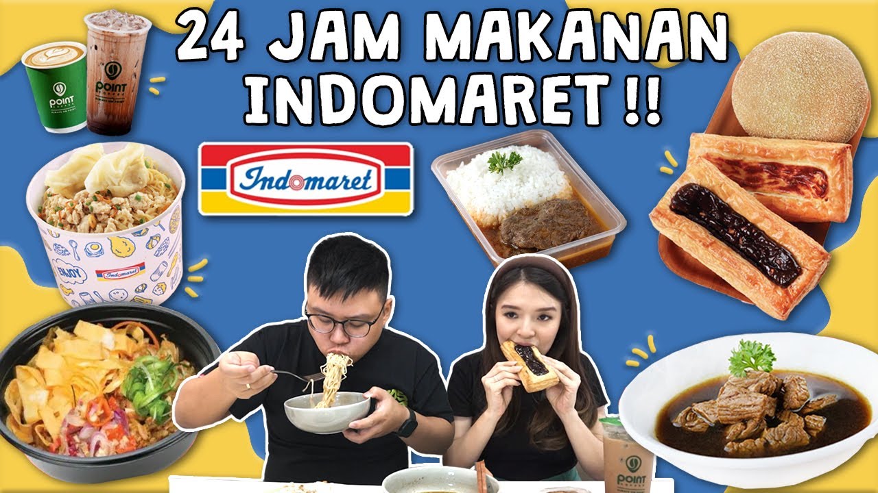 24 JAM MAKAN MAKANAN INDOMARET !!