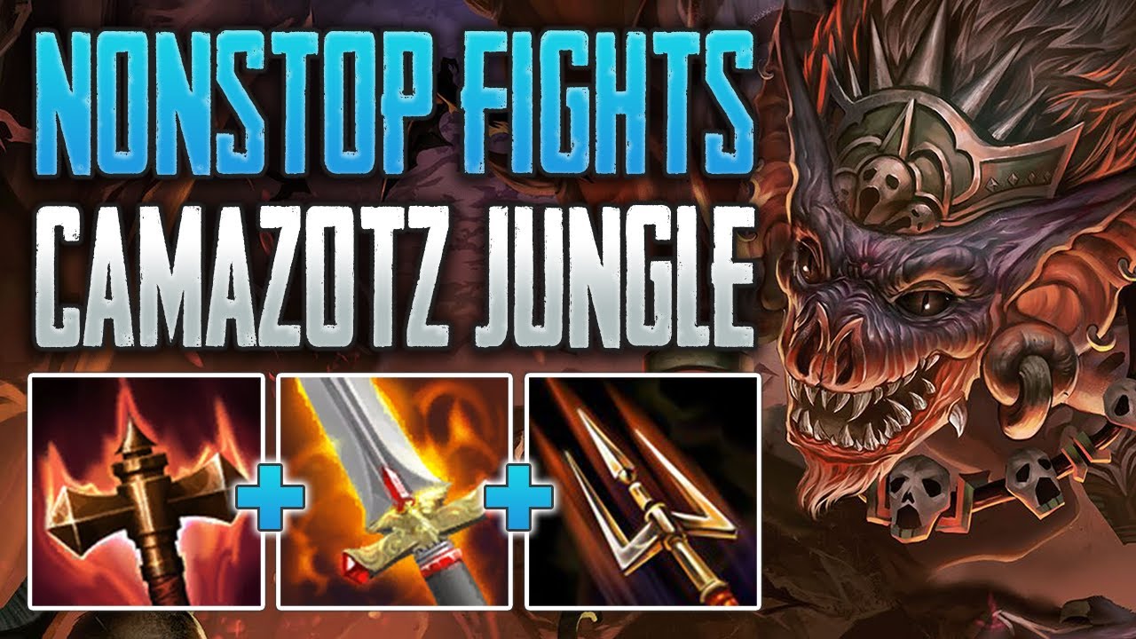 IS THIS TEAM DEATHMATCH? Camazotz Jungle Gameplay (SMITE Ranked Conquest)