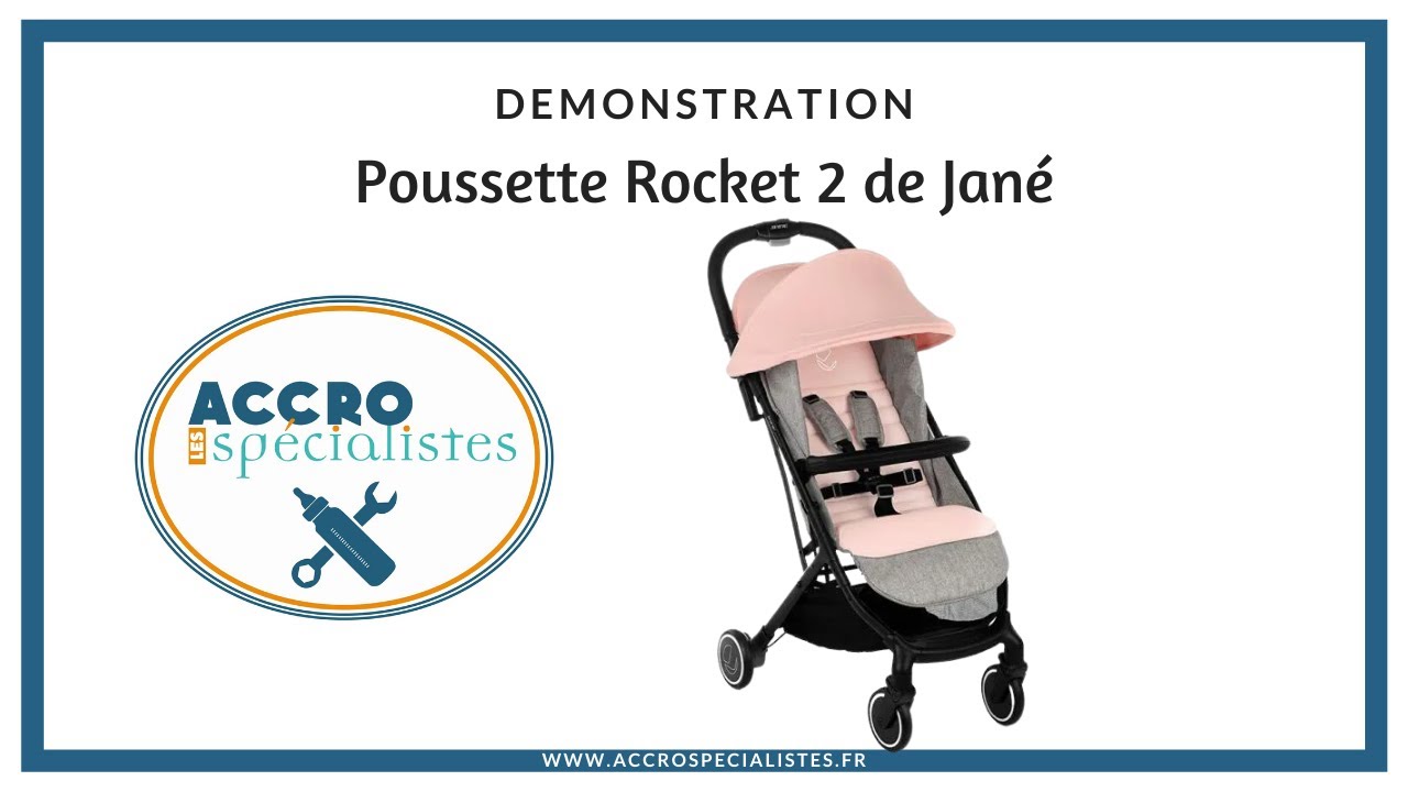 Démo de la poussette compacte Rocket 2 de Jané