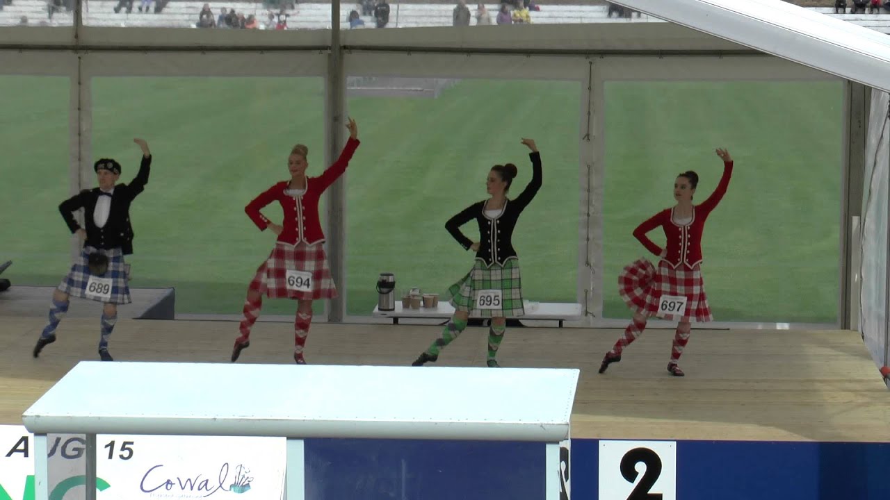 Cowal 2015 - Friday adult Highland Fling - Chantal Watt , Jamie Fascinato, Lisa Cook, Duncan Slessor
