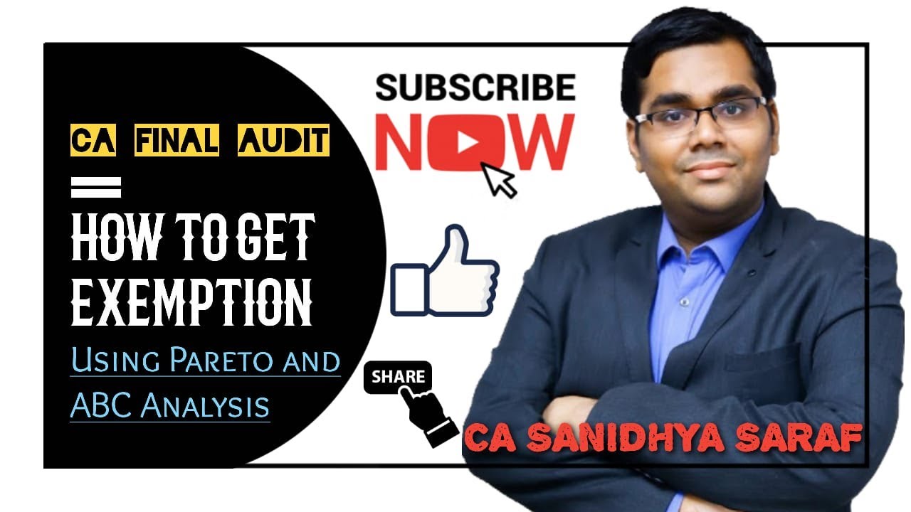 Guaranteed exemption in CA Final Audit | Using Pareto & ABC Analysis | Smart Study approach