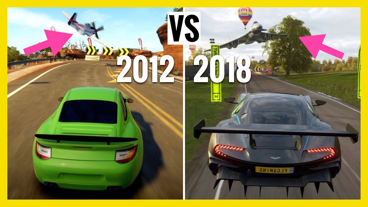 Forza Horizon 1 to 4 | Car VS Jet / Plane | Showcases Evolution / Comparison