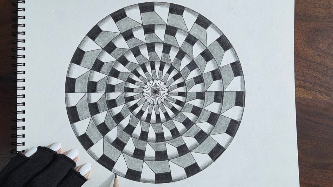 3D art || Mandala drawing || 3D Mandala || Zentangle art  || 3D Zentangle  || Geometric art  || Art 