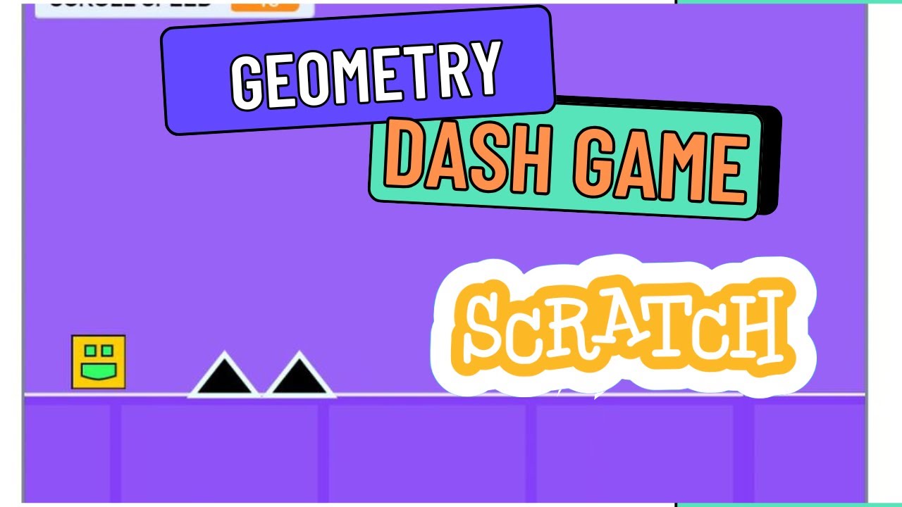 How to make platformer Scratch game | geometry dash game | scratch programming