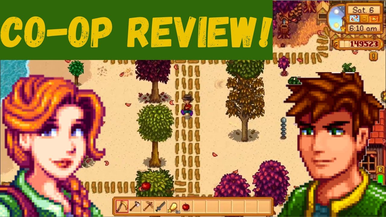 Stardew Valley Splitscreen Co-op Review! OUR BIGGEST ADDICTION!