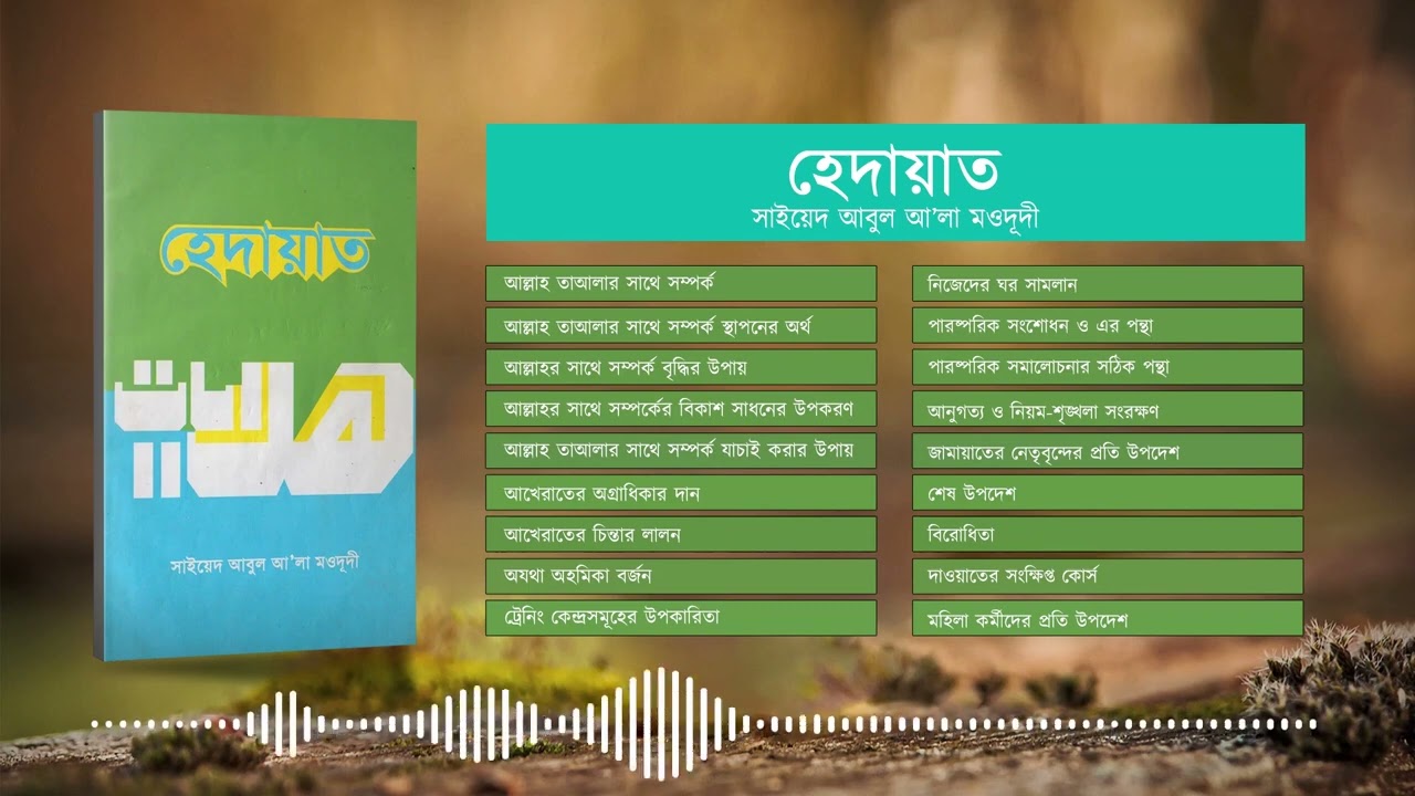 হেদায়াত | সাইয়েদ আবুল আ'লা মওদূদী | Audio Book