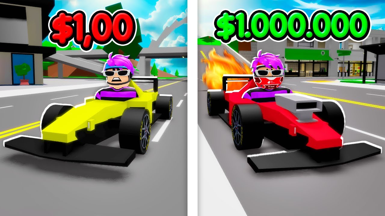 CARRO DE FORMULA 1 DE $1 vs $1 000 000 no BROOKHAVEN!