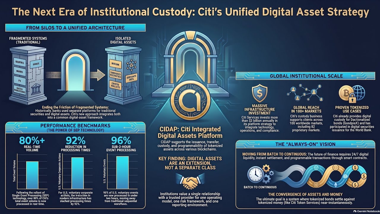 Custody+ от Citi и будущее институциональных цифровых активов