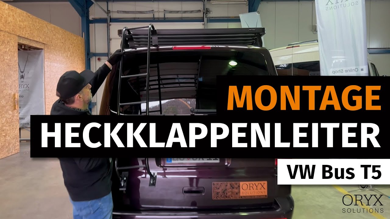 Montage einer Heckklappen-Leiter am VW Bus T5