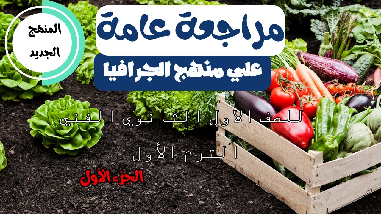 شرح منهج الجغرافيا ( المنهج الجديد ) كامل من الألف للياء| الجزء الأول للصف الاول الثانوي الفني الترم