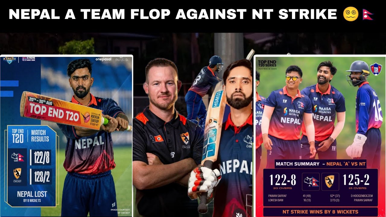 Nepal A vs NT Strike Match Highlights Review 🇳🇵🏏 #nepalAvsNTStrike