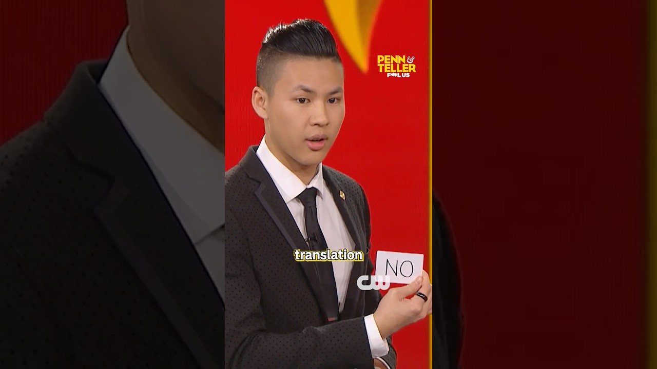 Magic Translation #pennandteller #magic #translation