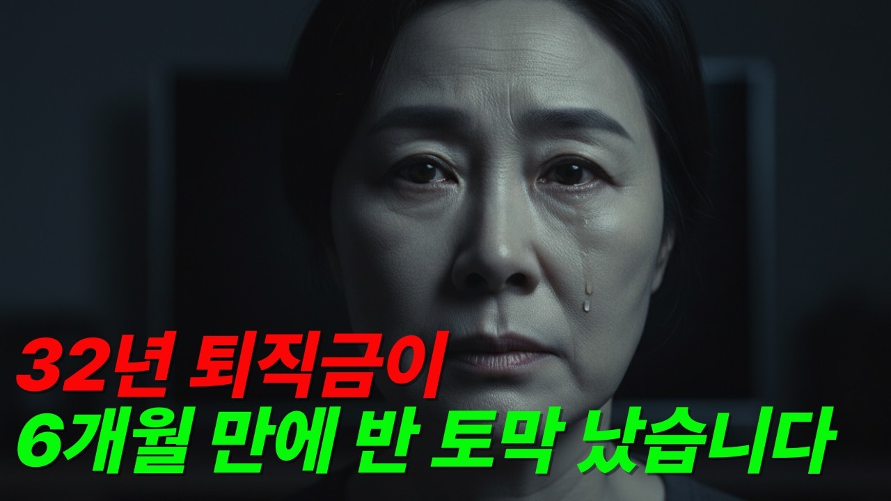 퇴직금 전부를 주식에 넣은 남편, 여섯 달 만에 절반이 사라졌습니다