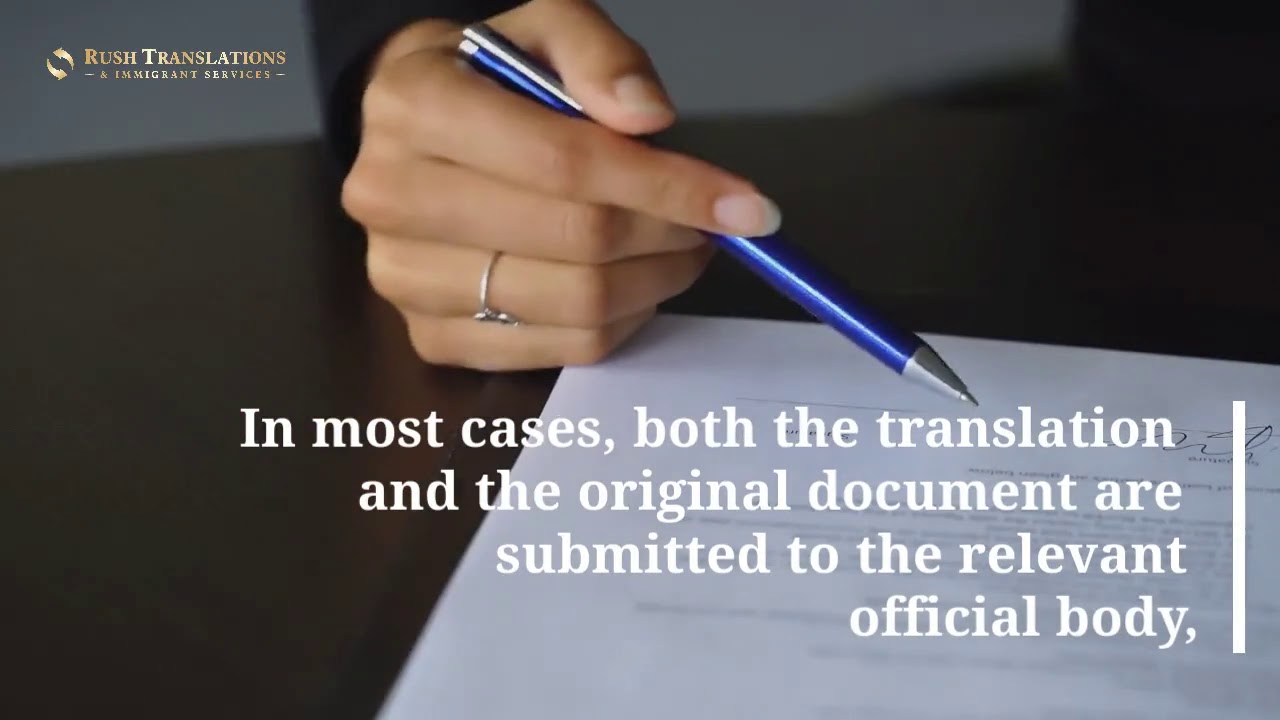 What is notarized translation and when is it required?