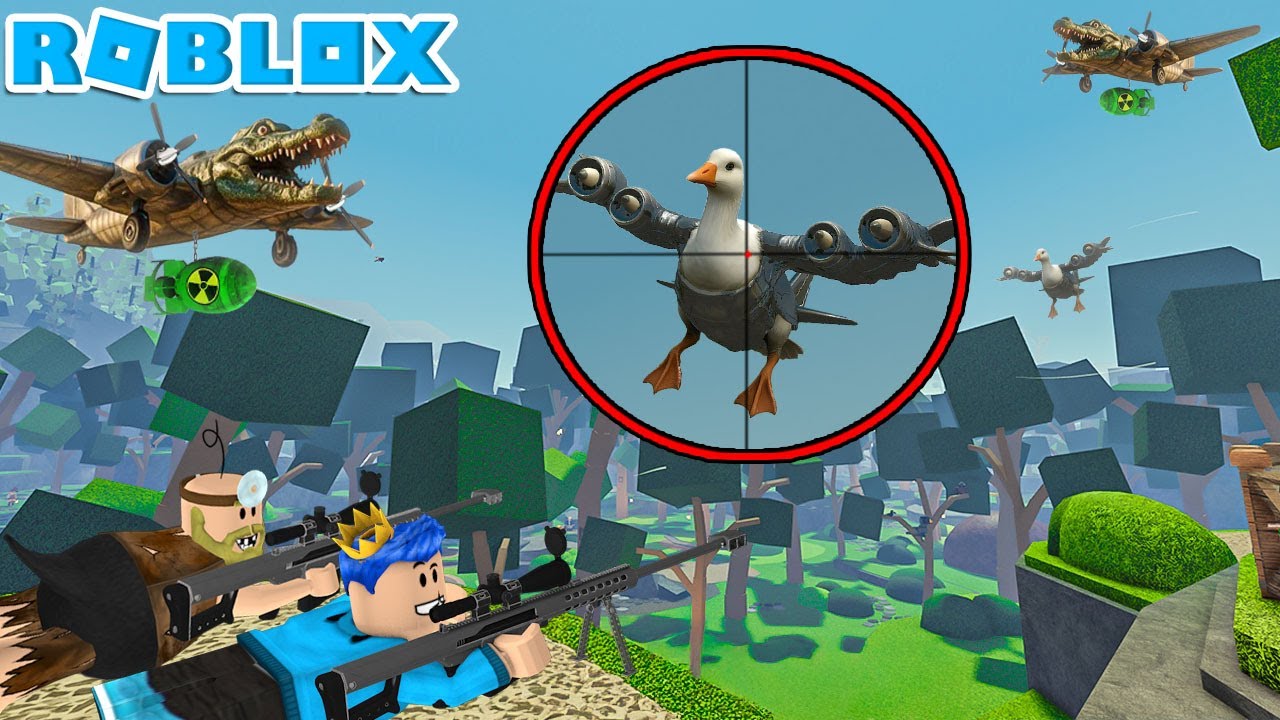 PANDU DAN PAK UNAT SNIPER BEBEK BOMBOMBINI GUZZIN+ BUAYA BOMBARDINO CROCODILO DI ROBLOX!!