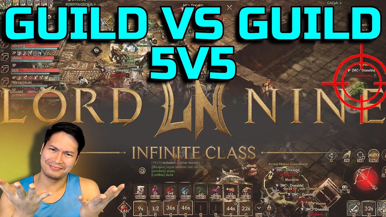 LORDNINE: PVP 5v5 and Guild vs Guild. (30v30) #lordnine  #stove  #playtoearn #mmorpg #jamskee #nft