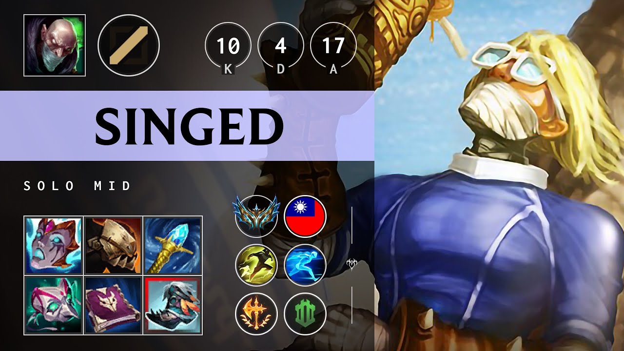 Singed Mid vs Katarina - TW Challenger Patch 25.12