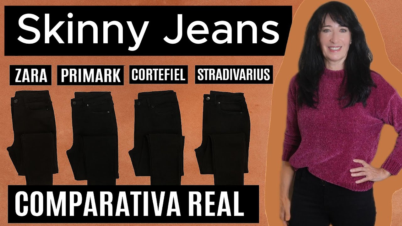 Compro y comparo 4 skinny jeans negros: Zara, Stradivarius, Primark y Cortefiel