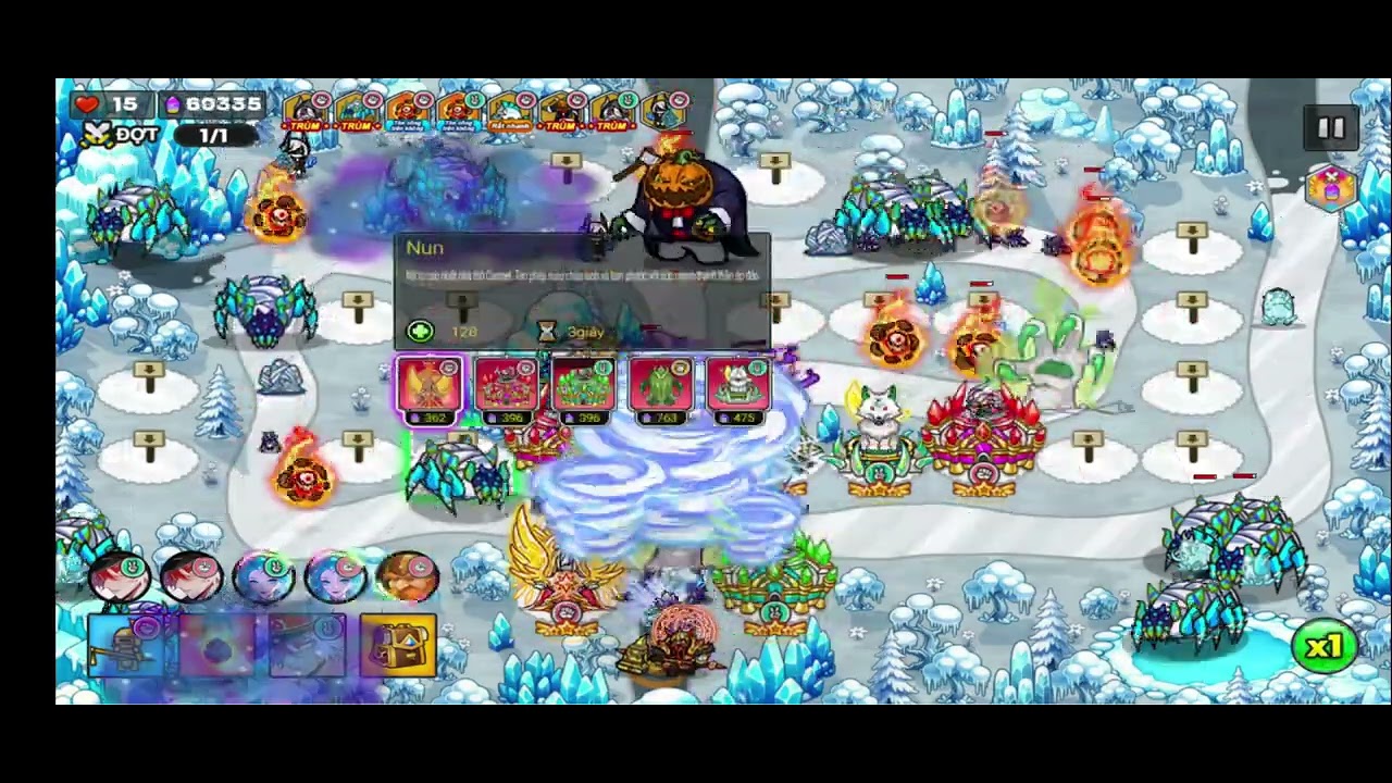 Đánh tháp Loki với sói awk lv 10 🐿️🐿️🐿️ ▕ Gold Tower Defence