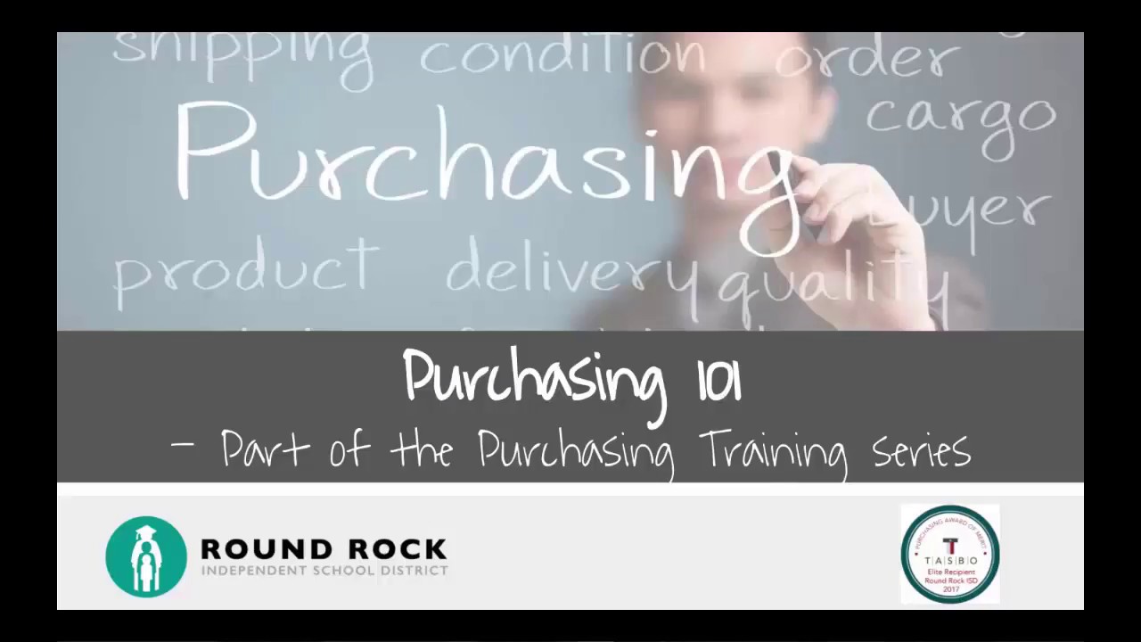Purchasing 101