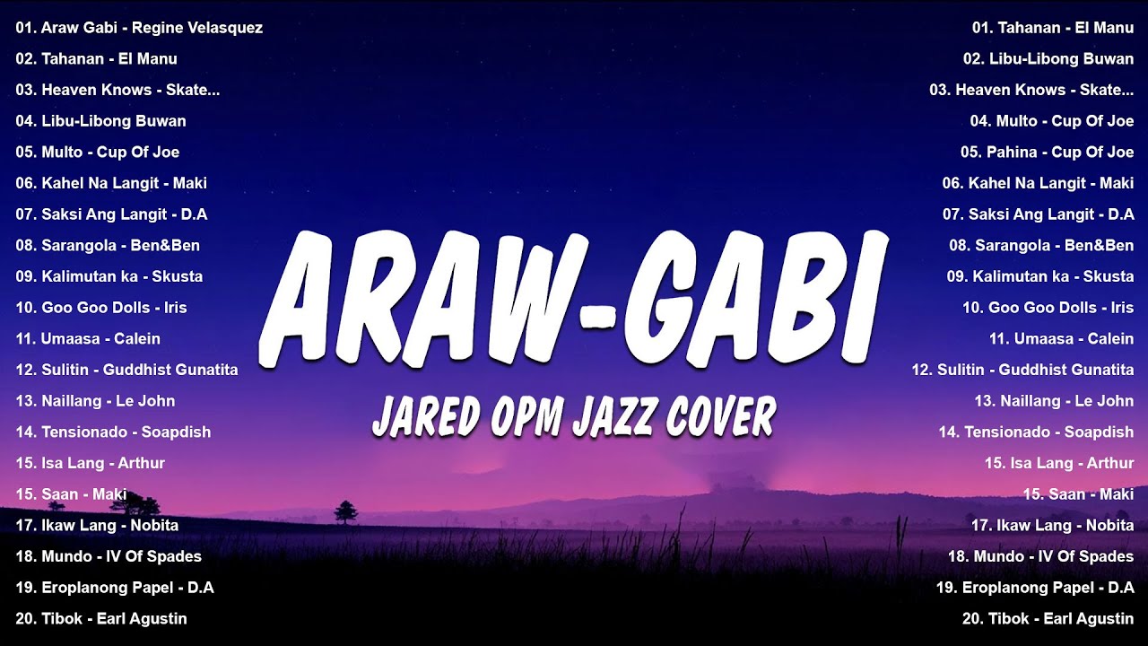 Araw-Gabi - Regine Velasquez (OPM Jazz Cover by Jared) | Best OPM Tagalog Love Songs 2026 - New Hits