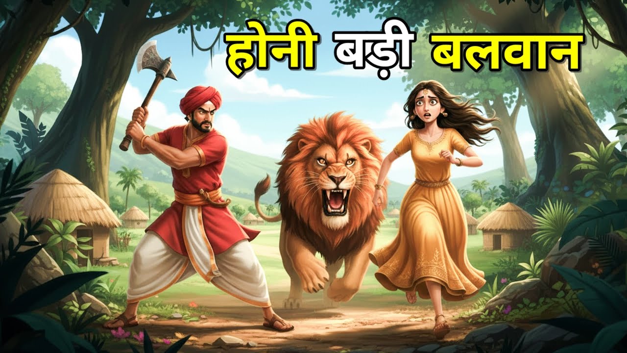 💠 होनी बड़ी बलवान |Hindi Moral Story| शिक्षाप्रद कहानी |Panchtantra ki kahani |Bedtime cartoon Story