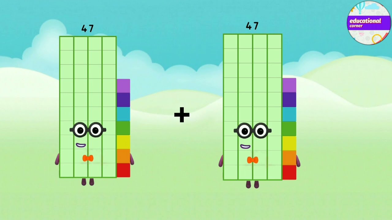 Meet Identical numberblocks addition 26 to 50 | learn to count &lrm;@preschoollearning110&nbsp;#maths