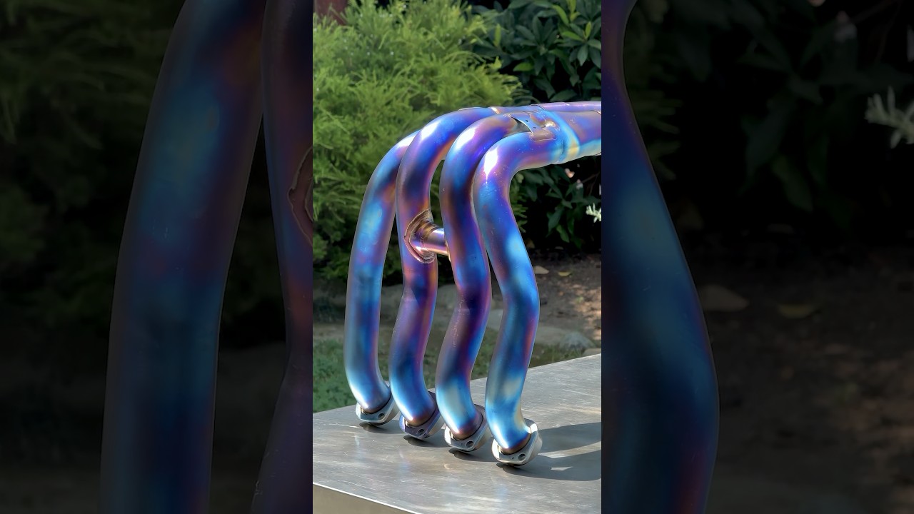 R1 Motorcycle Exhaust refinishing 