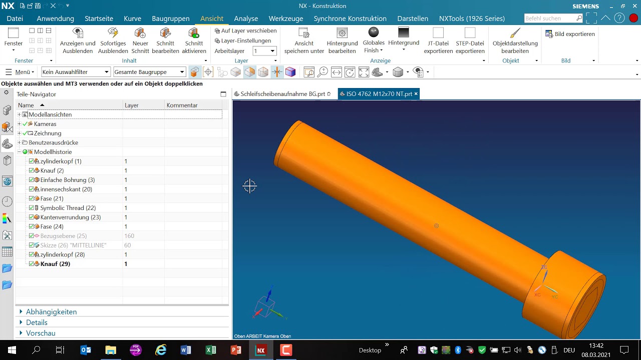 CAD NX Baugruppen Reference Set