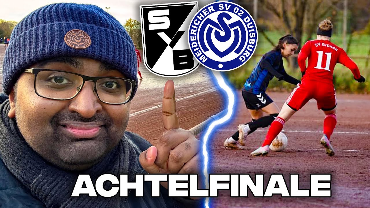 9 TORE FESTIVAL AUF DEM ASCHEPLATZ!🔥✅ |ACHTELFINALE|🦓🤍💙 SV Brünen vs. MSV Duisburg FRAUEN | VLOG 14