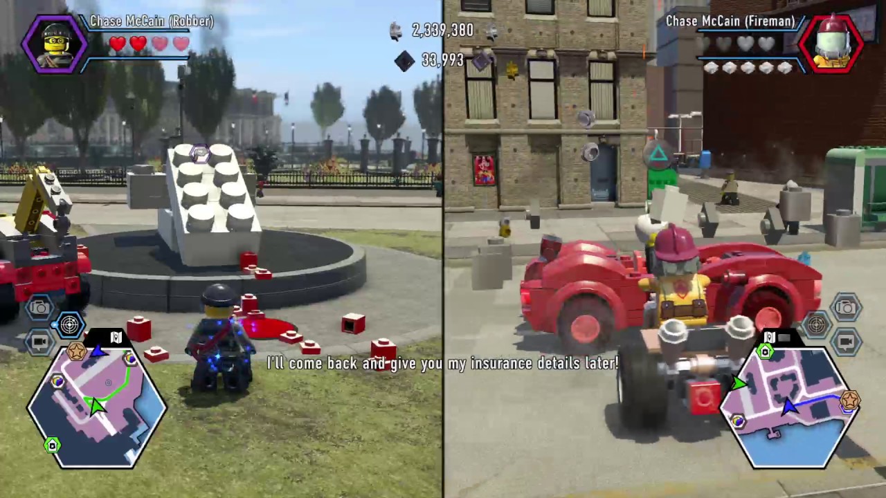 LEGO City Undercover PS4 Pro Split-Screen Gameplay #7 (No Commentary)