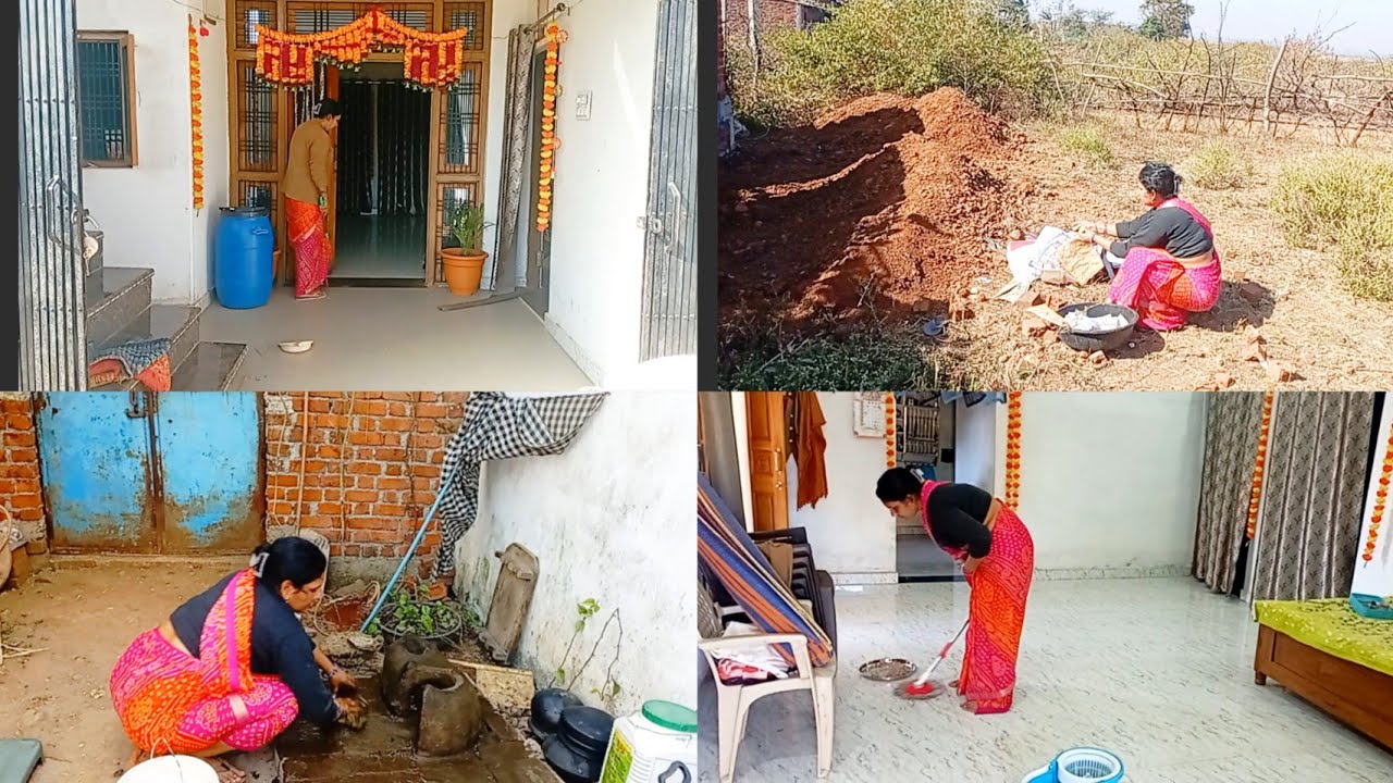 ऐसी ठिठुरती🥶 ठंड में सवेरे 🌄से शुरू हो घर 🏠की कमरतोड़ साफ सफाई //Cleaning Vlog 