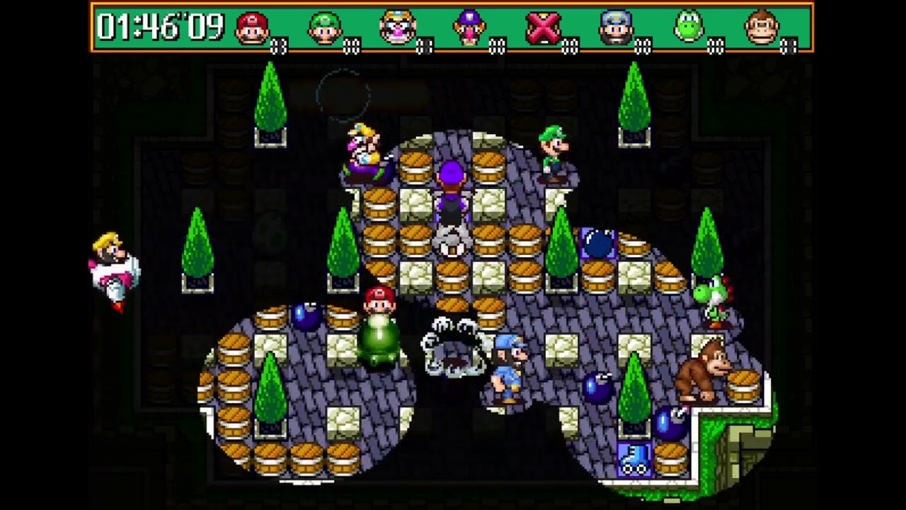 Eternal Bomberman V0.1.8 - Battle Mode with Mario et al (Happy Mario Day!)