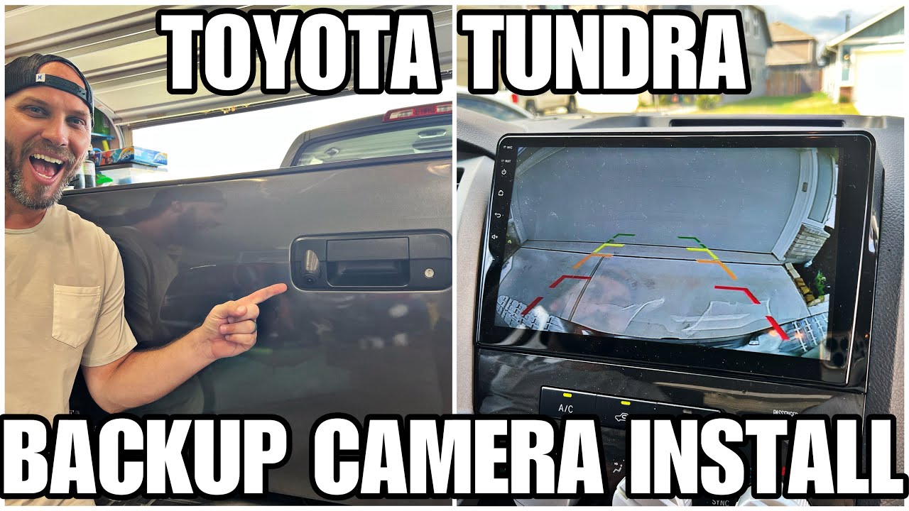 TOYOTA TUNDRA / TAILGATE HANDLE BACKUP CAMERA INSTALL / REAR VIEW / 2007 - 2013