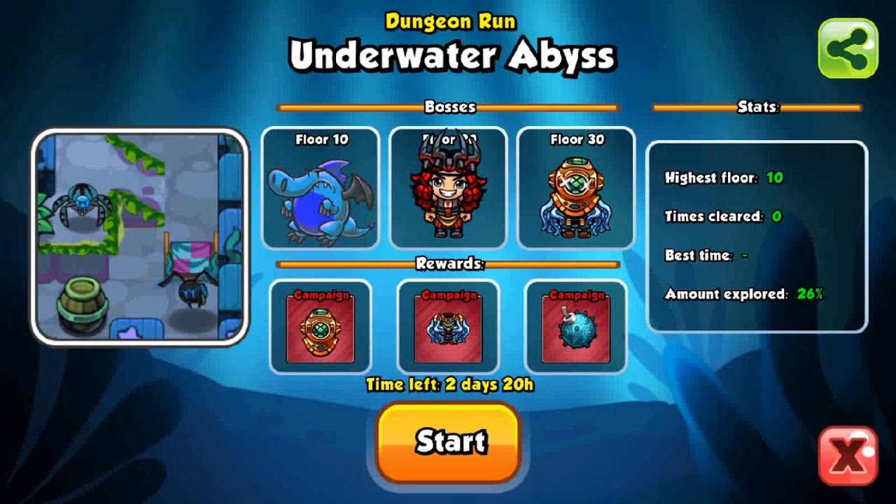 【Bomber Friends】Dungeon Run（Underwater Abyss）