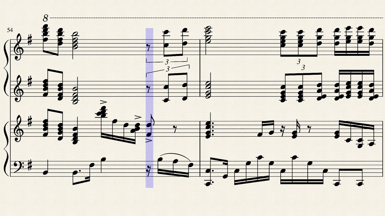 Lyphard Melody / Lyphard Melodie -Richard Clayderman- Piano tutorial (two pianos)